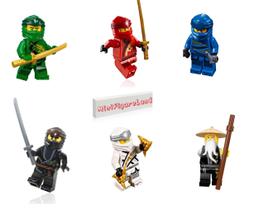 Minifiguras LEGO NINJAGO Legacy - Pacote com Lloyd, Jay, Kai, Cole, Zane e Mestre Wu