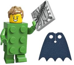 Minifiguras LEGO Série 20 - Traje de Tijolo Verde com Capa Azul