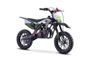 minimoto cross MXF Ferinha 49cc com partida elétrica Verde