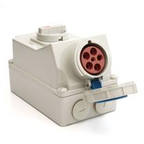 Mining Block Tomada com Bloqueio Mecânico Carcaça Termoplástica IP67 5 (3P+N+T) 63A