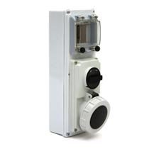 Mining Block Tomada com Bloqueio Mecânico e Proteção Elétrica Carcaça Termoplástica IP67 3P+N+T 16A 440/460V