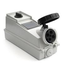 Mining Block Tomada com Bloqueio Mecânico e Proteção Elétrica Carcaça Termoplástica IP67