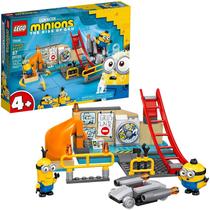 Minions LEGO: Minions no Gru's Lab (75546) Building Toy for Kids, um emocionante conjunto de laboratórios de brinquedos com Kevin e Otto Minion Figures, New 2021 (87 Peças)