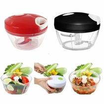 Miniprocessador Manual de Alimentos 3 Lâminas Inox Compacto e Portátil Design Minimalista