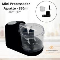 Miniprocessador preto 350ml 220v - 127v - agratto Miniprocessador preto 350ml 220v - 127v - agratto