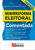 Minirreforma Eleitoral Comentada 2020 paperback Luciana Diniz Nepomuceno