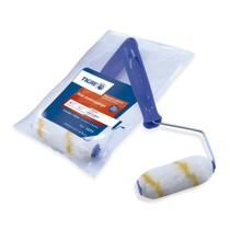 Minirrolo Tigre 9 cm de Lã Sintética Antirrespingo pintura