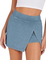 Minissaia feminina Skort Lianlive de cintura alta, preta, tamanho L Minissaia feminina Skort Lianlive de cintura alta, preta, tamanho L