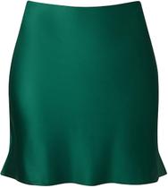 Minissaia Reaowazo Satin Ruffle Bodycon, cintura alta, verde XXL