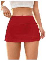 Minissaia Skort MakeMechic Y2K com shorts Aline Red