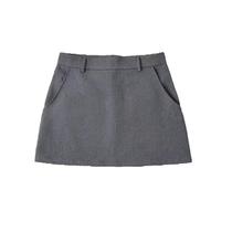 Minissaia Vintage Evasé de Cintura Alta - Zíper Sólido - Saias Femininas Minissaia Vintage Evasé de Cintura Alta - Zíper Sólido - Saias Femininas