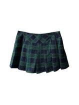 Minissaia xadrez feminina Floerns Uniform Skater verde escuro Minissaia xadrez feminina Floerns Uniform Skater verde escuro