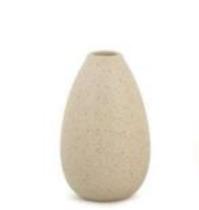 Minivaso em cerâmica cinza 12x7,5cm