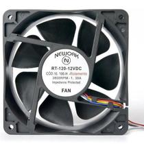 Miniventilador 120x120x38 12 vdc nework corrente contínua