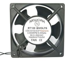 Miniventilador Bivolt Cooler Ventoinha Fan 120x120x38 Nework dissipador de calor corrente alternada