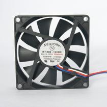 Miniventilador Código 14.110-H Dimensão(mm) 80X80X15 12VDC - Nework