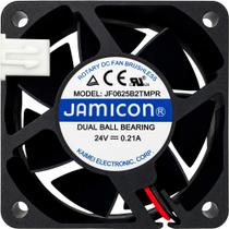 Miniventilador JF0625B2TMPR 24V 0.21A 2 Fios 2 Pinos 6025 A1