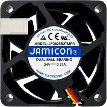 Miniventilador JF0625B2TMPR 24V 0.21A 3 Fios 3 Pinos 6025 B2