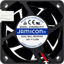 Miniventilador JF0625B2VR-R 24V 0.06A 2 Fios 2 Pinos 6025 A1