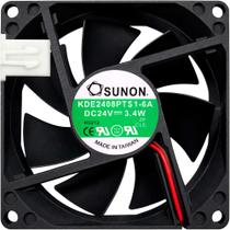 Miniventilador KDE2408PTS1-6A 24V 3.4W 0.14A 2L 2P 8025 A1 Miniventilador KDE2408PTS1-6A 24V 3.4W 0.14A 2L 2P 8025 A1