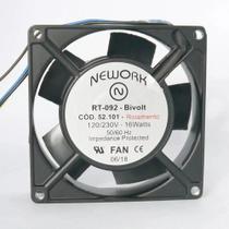 Miniventilador Nework 92x92x25 Bivolt Código 52.101