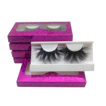 Mink Lashes Mikiwi E01-5 Pacote 3D a granel de 25 mm - 5 com caixa