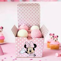 Minnie Caixa Para 4 Doces Berço Removível 10un. cod4372