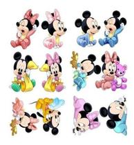 Minnie E Mickey Baby -10 Displays De Festa De 20cm Totens - RS Displays