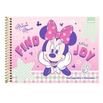 Minnie Mouse Caderno Cartografia e Desenho Capa Dura 48fls Spiral