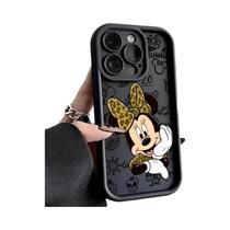 Minnie Mouse Disney Liquid Eye Escada Capa De Telefone Para iPhone 15 14 13 12 11 pro Max XS Max X