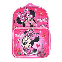 Minnie Mouse Girl's 16" Mochila W/Cabine de Almoço Destacável, Rosa, Tamanho Um Tamanho