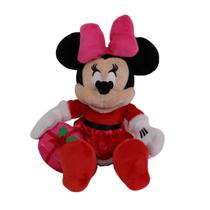 Minnie Pelúcia c/ Presente Enfeite Natal Disney 36cm 1un