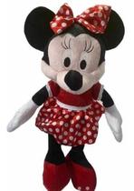 Minnie Pelucia Vestido Vermelho-Com 49Cm De Fofura