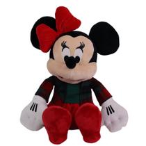 Minnie Pelúcia Xadrez Enfeite Natal Disney 50cm 1un - CROMUS Minnie Pelúcia Xadrez Enfeite Natal Disney 50cm 1un - CROMUS