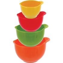 MINO JG MEDIDORES COPOS 6x11x9cm PLÁSTICO COLOR 4PÇ