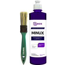 Minux e Pincel Tricha Vintex Maquiador de Pneu em Gel, Brilho intenso, Cerdas Macias e Resistentes