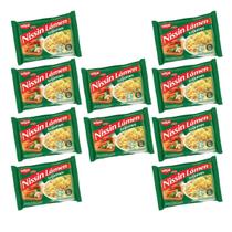 Miojo Nissin Lámen Macarrão Instantâneo Legumes Kit com 10 Unidades Miojo Nissin Lámen Macarrão Instantâneo Legumes Kit com 10 Unidades