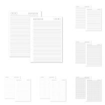 Miolo Caderno A5 - 100 Folhas - Branco - Vários Modelos