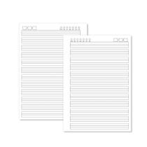 Miolo Caderno A5 Caligrafia 2 - 100 Folhas - Fundo Branco