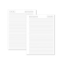Miolo Caderno A5 Pautado - 100 Folhas - Branco Miolo Caderno A5 Pautado - 100 Folhas - Branco