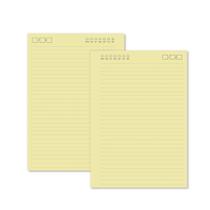 Miolo Caderno A5 Pautado Pontilhado - 100 Folhas - Amarelo Miolo Caderno A5 Pautado Pontilhado - 100 Folhas - Amarelo