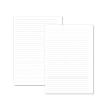 Miolo Caderno A5 Pautado Pontilhado - 100 Folhas - Fundo Branco