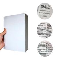 Miolo De Bíblia Sagrada Letra Grande C/ Harpa E Corinhos 18,5x12cm