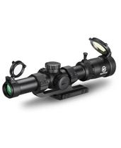 Mira Telescópica MidTen 1-8X24 LPVO com Montagem Cantilever, Retículo Iluminado Vermelho e Verde BDC, Reset Zero, Vidro HD, Segunda Plano Focal para Caça