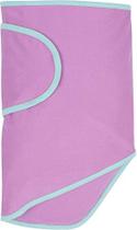 Miracle Blanket Baby Sleep Wearable Swaddle Wrap para recém-nascido Menino ou Menina 0-3 meses, roxo com guarnição de hortelã