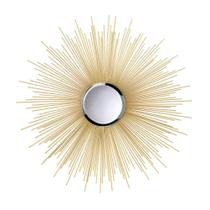 Mirror Accent Plus Golden Rays 32x32 cm Ferro e espelho