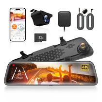 Mirror Dash Cam WOLFBOX G840S 12 4K com cabo traseiro de 10 m Mirror Dash Cam WOLFBOX G840S 12 4K com cabo traseiro de 10 m