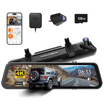 Mirror Dash Cam WOLFBOX G900 PRO 4K frontal 2.5K traseira 12"