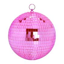 Mirror Disco Ball DJBoomy 20 cm rosa pendurado com anel