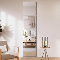 Mirror Tiles Delma Frameless 18x18cm montados na parede (4 unidades)